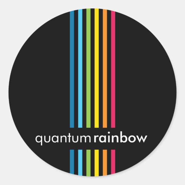 SCEAU STICKER :: bande arc-en-ciel 6 (Devant)