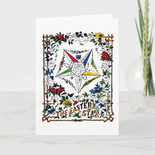 Sceau vintage d'OES - carte vierge (Devant)