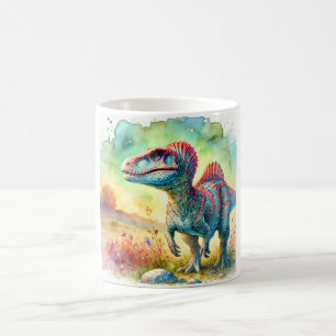 Scelidosaurus in Watercolor 300724AREF126 - Waterc Coffee Mug