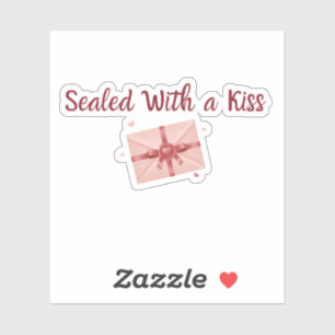 Scellé avec un baiser Autocollant Étiquette roma