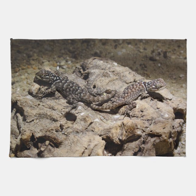 Sceloporus cyanogenys kitchen towel (Horizontal)