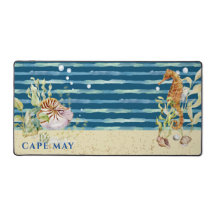 Scène aquatique Hippocampe et coquillages, Lieu mo