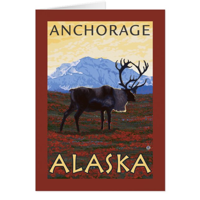 Scène Caribou - Anchorage, Alaska (Devant)