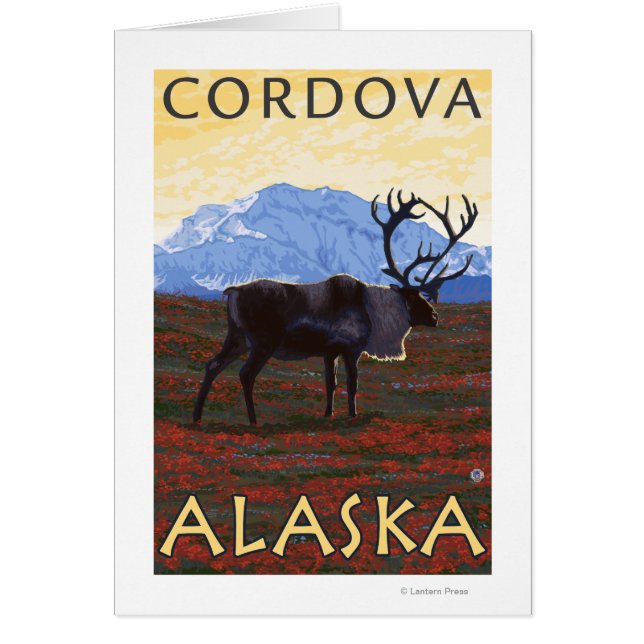 Scène Caribou - Cordova, Alaska (Devant)