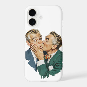 Scène de baiser surprise d'humour vintage
