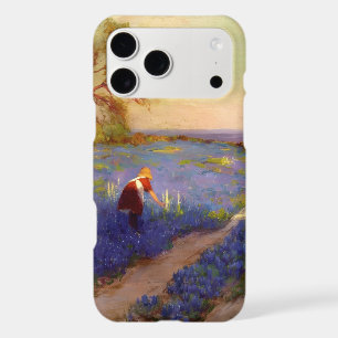 Scène de Bluebonnet avec fille