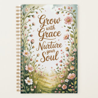 Scène De Chemin De Jardin Croissance Avec Citation