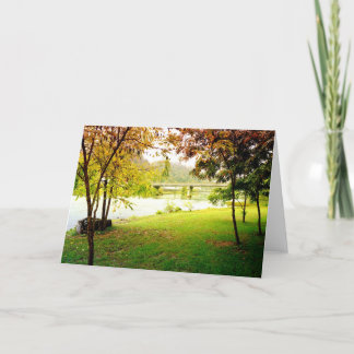 Scène de chute en Marshall, carte de voeux d'OR