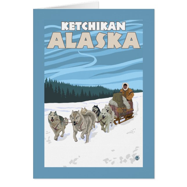 Scène de couture de chien - Ketchikan, Alaska (Devant)