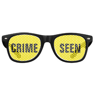 Scène de crime de type amusant Lunettes de soleil 