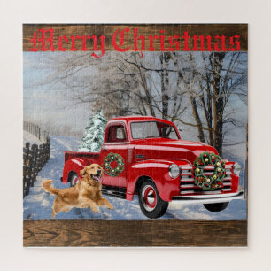 Scène de ferme de Noël Puzzle joyeux Noël