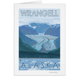 Scène de glacier - Wrangell, Alaska