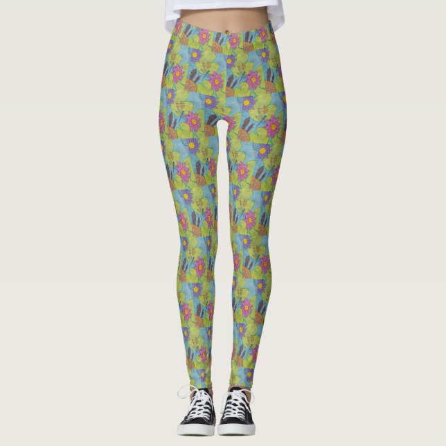 Scène de l'étang - Leggings (Devant)