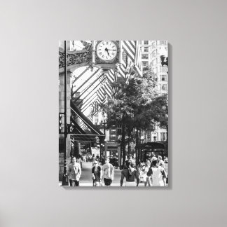 Scène de l'état| Toile de portrait noir et blanc