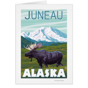 Scène de l'orignal - Juneau, Alaska