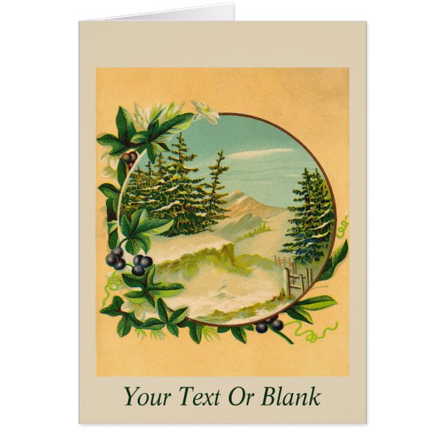 Scène de montagne rustique (Devant)