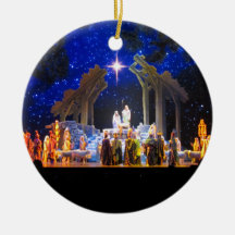 Scène de Nativité Ornement de Noël