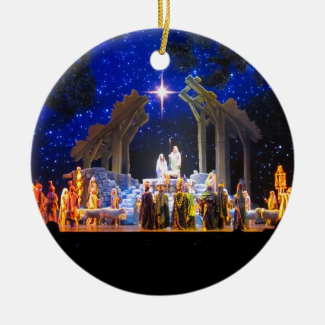Scène de Nativité Ornement de Noël (Devant)