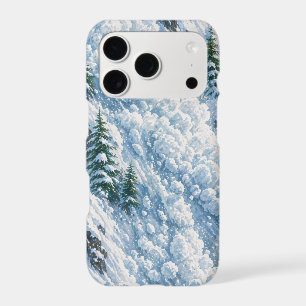 Scène de neige de montagne d'avalanche