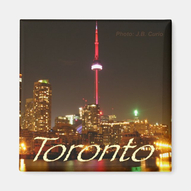 Scène de nuit Toronto Canada Souvenir Frigo Magnet (Devant)
