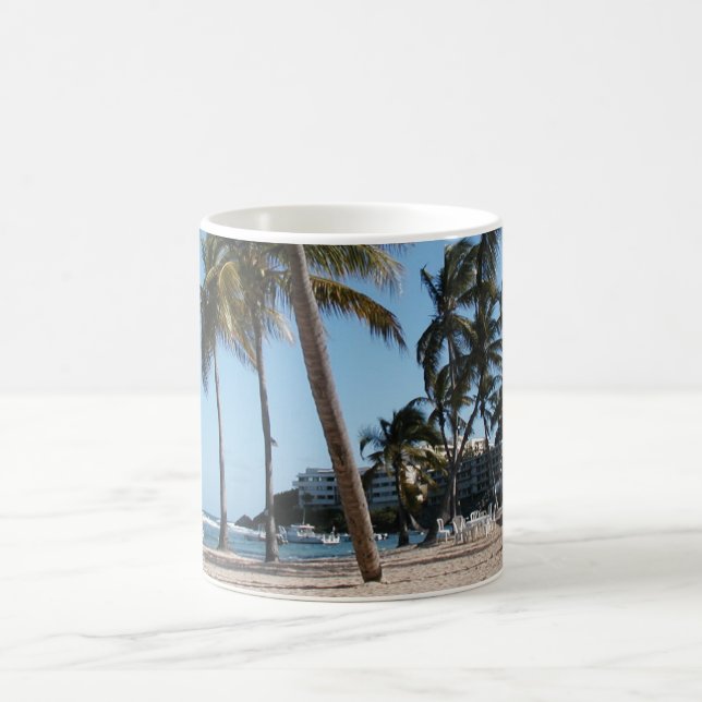 scène de plage tasse de café (Centre)
