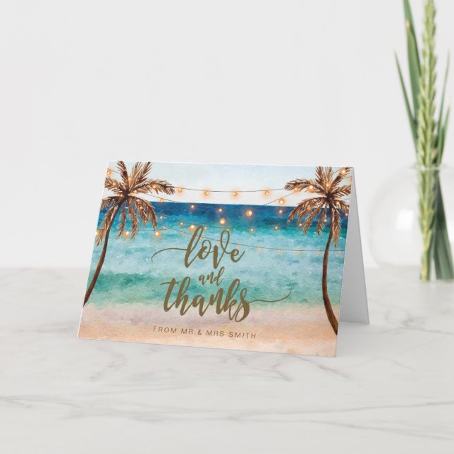 scène de plage tropicale amour et merci (Devant)