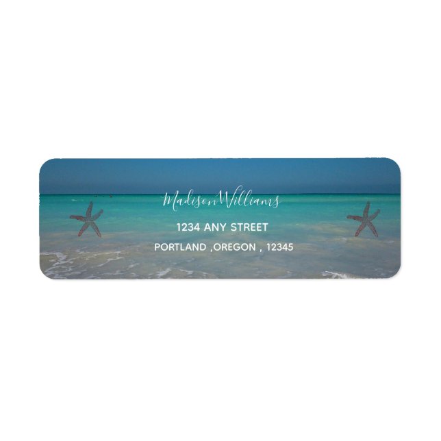 Scène de plage tropicale Sables blancs Mariage mod (Devant)