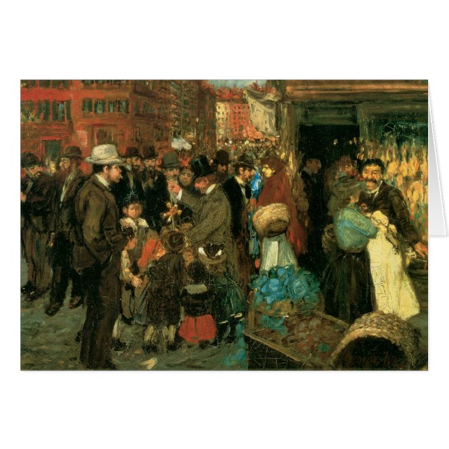 Scène de rue, rue de Hester, New York C. 1905 (Devant horizontal)