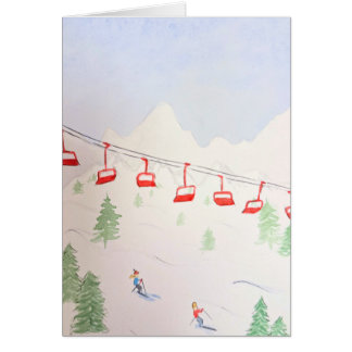 Scène de ski