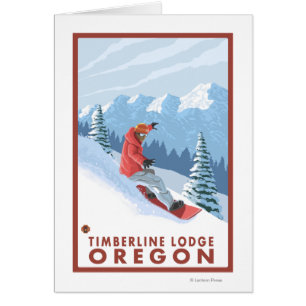 Scène de surfeur - loge de Timberline, Orégon