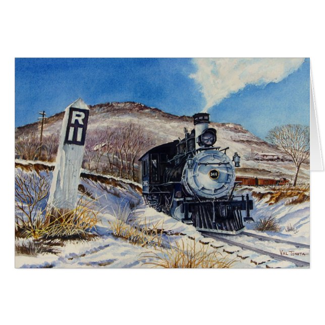 Scène de train d'hiver (Devant Horizontal)