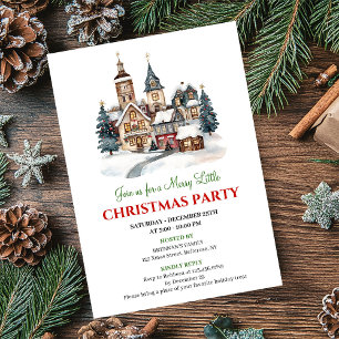Scène de vacances artistique élégante Invitations