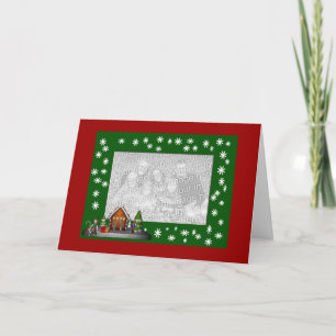 Scène des beaux elfes de Noël Carte photo de vacan