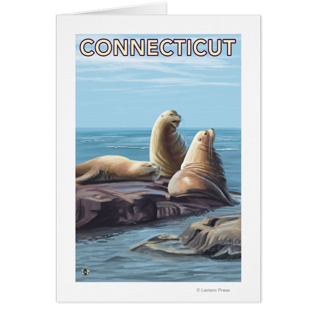 Scène des lions de mer Connecticut (Devant)