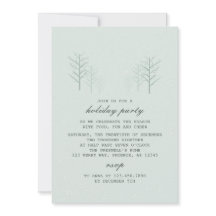 Scène d'hiver - Invitation de Fêtes Moderne