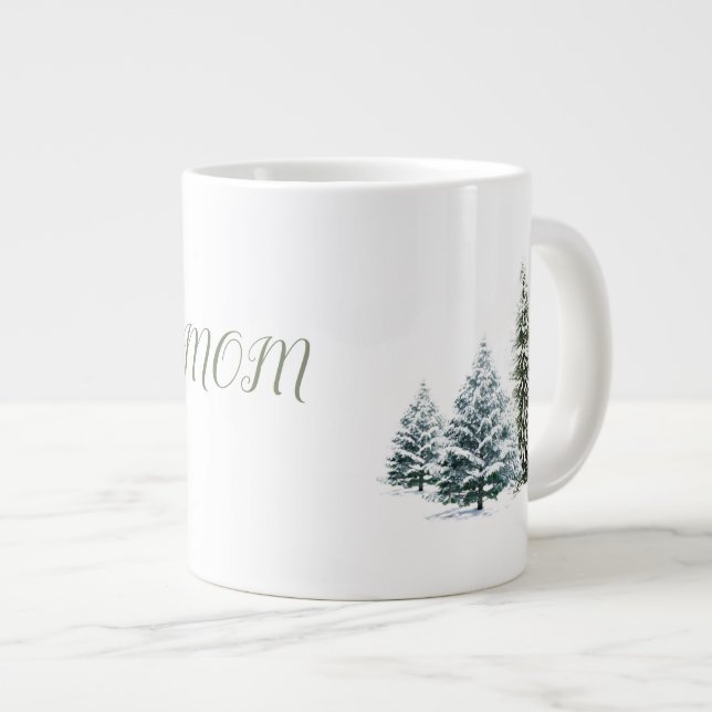 Scène d'hiver personnalisée os Chine Mug (Devant droit)