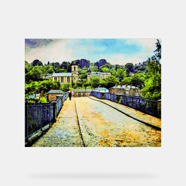 Scène d'Ironbridge dans le Shropshire, Angleterre (Recto)