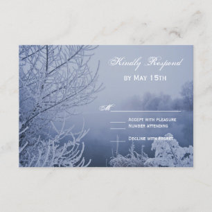 Scène du lac de neige Glace Mariage d'hiver Cartes