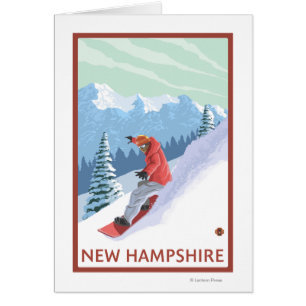 Scène du New HampshireSnowboarder