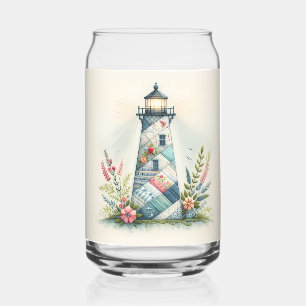Scène florale côtière du phare patchwork