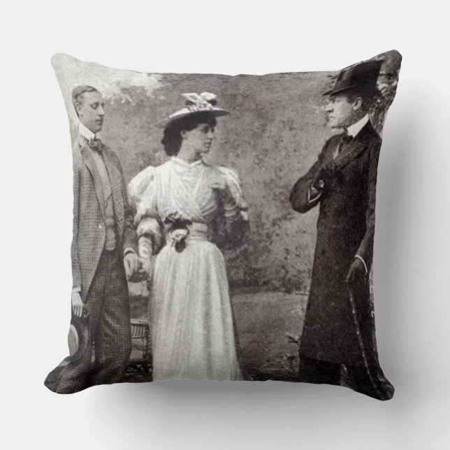 Scene from a performance of The Importance of Bein Throw Pillow (Front)