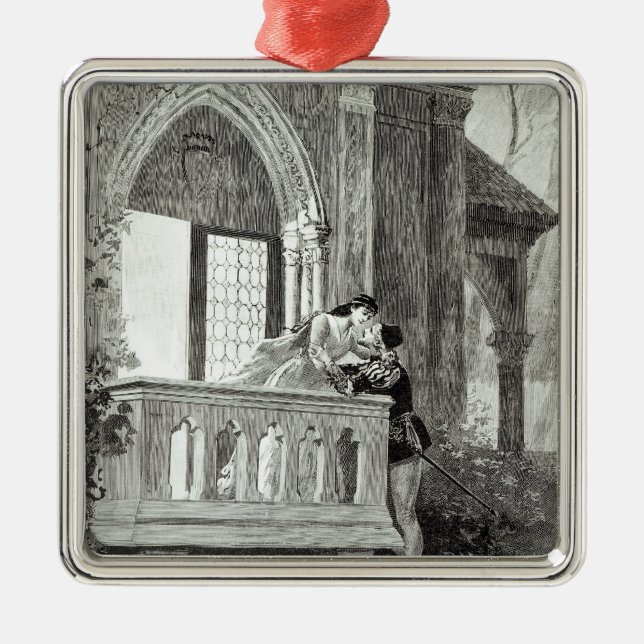 Scene from Act II of Romeo and Juliet Metal Ornament (Front)