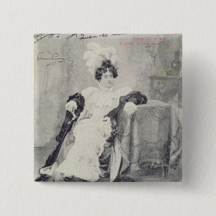 Scene from Act II of the opera 'La Boheme' 2 Inch Square Button