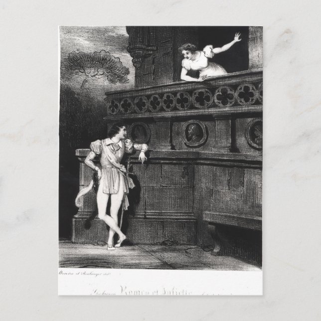 Scene from Act III of 'Romeo and Juliet' Postcard (Front)