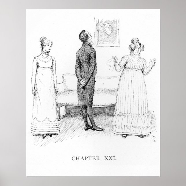 Scene from 'Pride and Prejudice' Poster (Front)