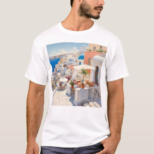 Scene from Santorini Greece T-Shirt