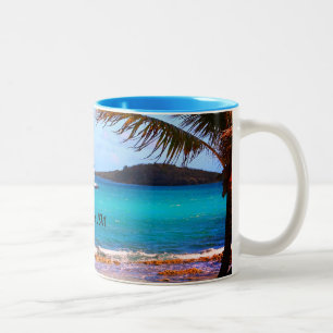 Scene from St. Croix Two-Tone Coffee Mug