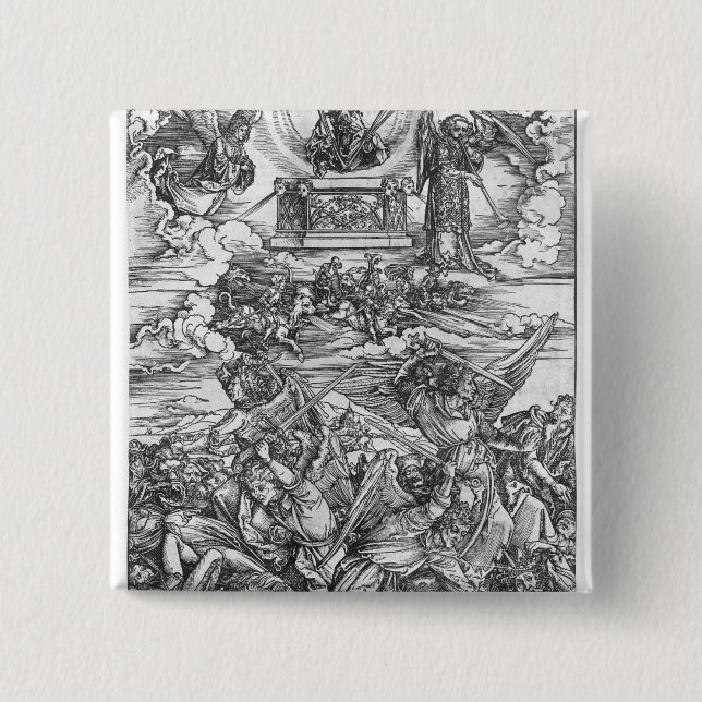 Scene from the Apocalypse 2 Inch Square Button (Front)