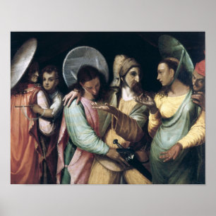 Scene from the Commedia dell'Arte, c.1765 Poster