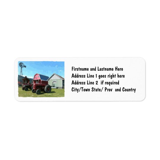 Scene From the Country Return Address Label